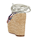 Chloe Metallic Wedge Espadrille Sandals, back view