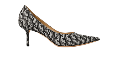 Jimmy Choo Love 65 JC Pumps, £250, Shoes, Black/Silver, Leather, Front view