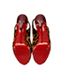 Christian Louboutin Platform Sling Back Heels, top view