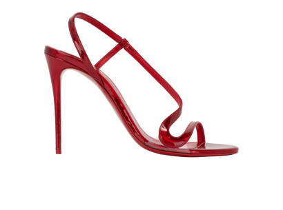 Christian Louboutin Rosalie Heels, &pound;380, Shoes, Red, Patent Leather, Front view
