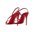 Christian Louboutin Rosalie Heels, &pound;380, Shoes, Red, Patent Leather, Back view