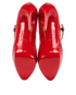 Christian Louboutin Bana Mary Jane Pumps, &pound;180, Shoes, Red, Patent Leather, Top view