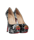 Christian Louboutin Graffiti Heels, side view