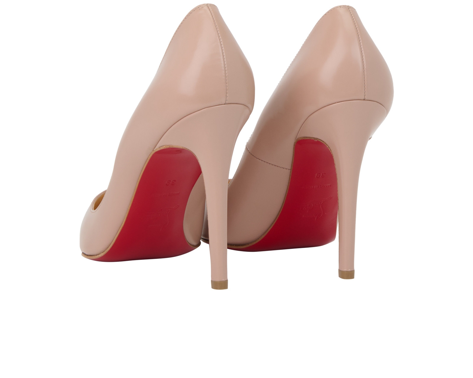 Christian Louboutin Pigalle 100, &pound;375, Shoes, Pink, Leather, Back view