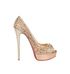 Christian Louboutin Lady Peep Spike Heels, front view