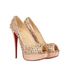 Christian Louboutin Lady Peep Spike Heels, side view