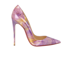 Christian Louboutin So Kate 120 Petale, Patent, Purple/Gold, UK5.5, B, 2*