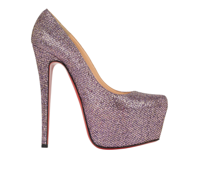 Christian Louboutin Glitter Platform, front view