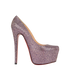 Christian Louboutin Glitter Platform, front view