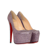 Christian Louboutin Glitter Platform, side view