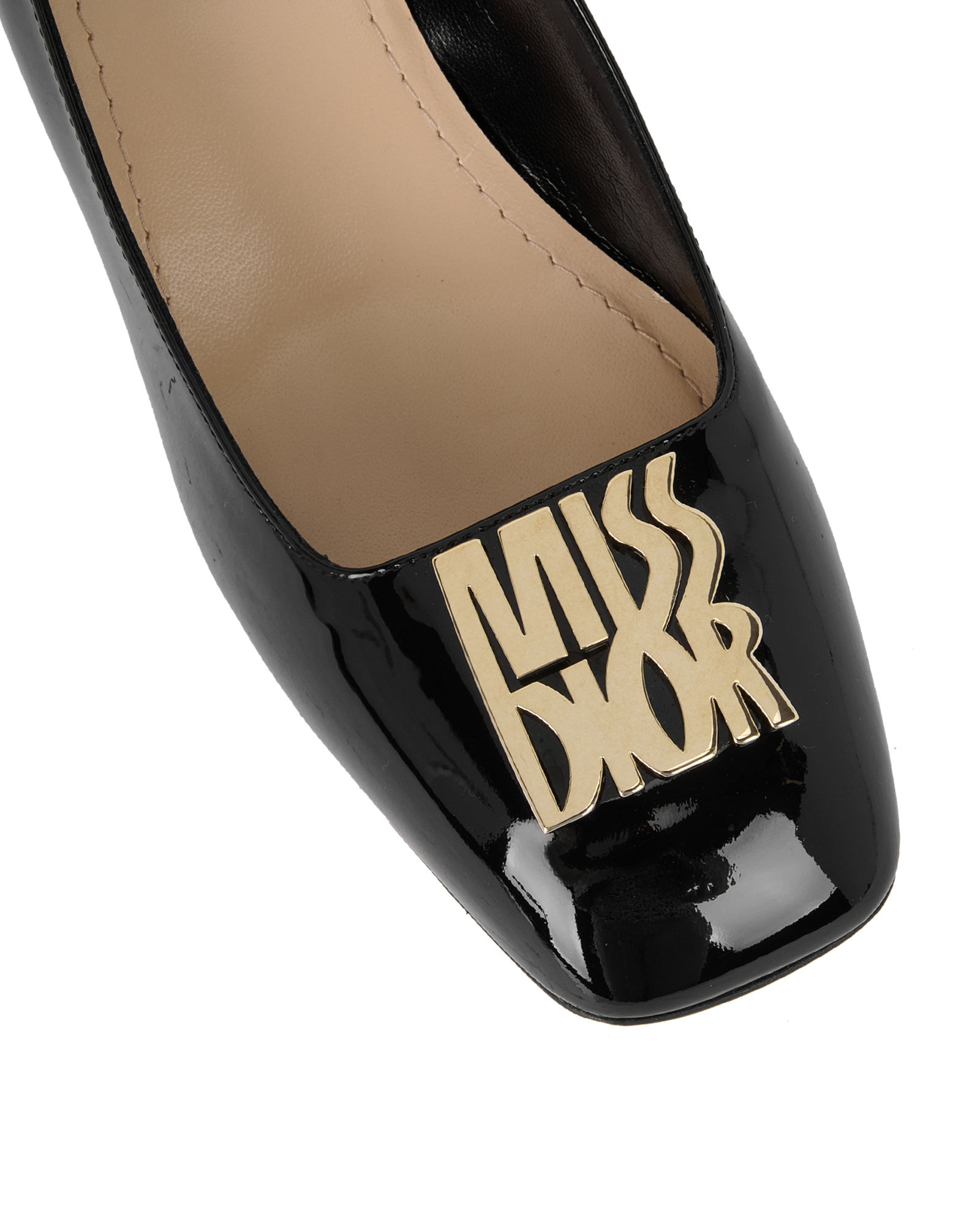 Christian Dior Miss Dior Court Shoes, &pound;350, Shoes, Black, Patent Leather, Other view