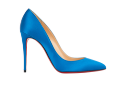 Christian Louboutin So Kate 120, Satin, Blue, UK 5.5, DB, 3*