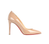 Christian Louboutin Pigalle 100, &pound;380, Shoes, Beige, Patent Leather, Front view