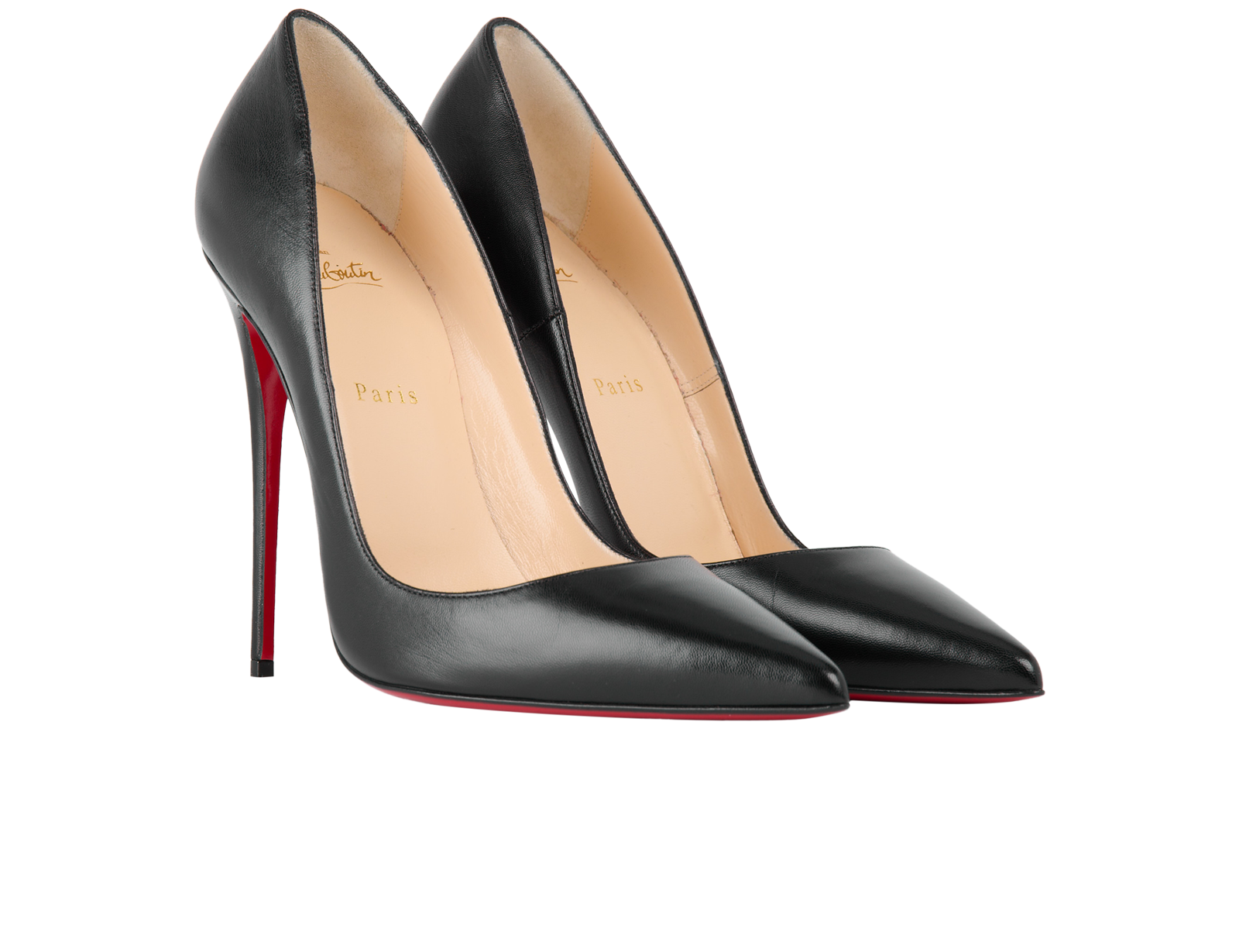 Christian Louboutin So Kate 120 Heels, &pound;350, Shoes, Black, Leather, Side view