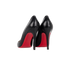 Christian Louboutin Pigalle Heels, &pound;260, Shoes, Black/Red, Leather, Back view