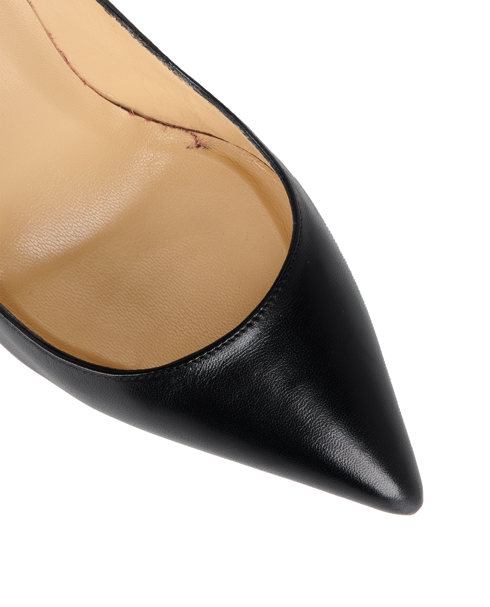 Christian Louboutin Pigalle Heels, &pound;260, Shoes, Black/Red, Leather, Other view