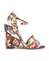 Charlotte Olympia Travel Logo Wedges, front view