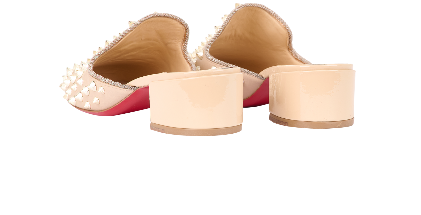 Christian Louboutin Spiked Mules, &pound;295, Shoes, Leather, Back view