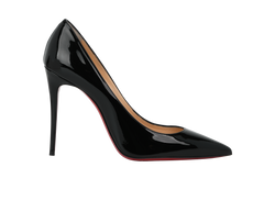 Christian Louboutin Kate 100, Patent, Black, UK3.5, B/DB, 3*