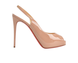 Christian Louboutin 120, Patent, Nude Sz 6.5, DB/B, 2*