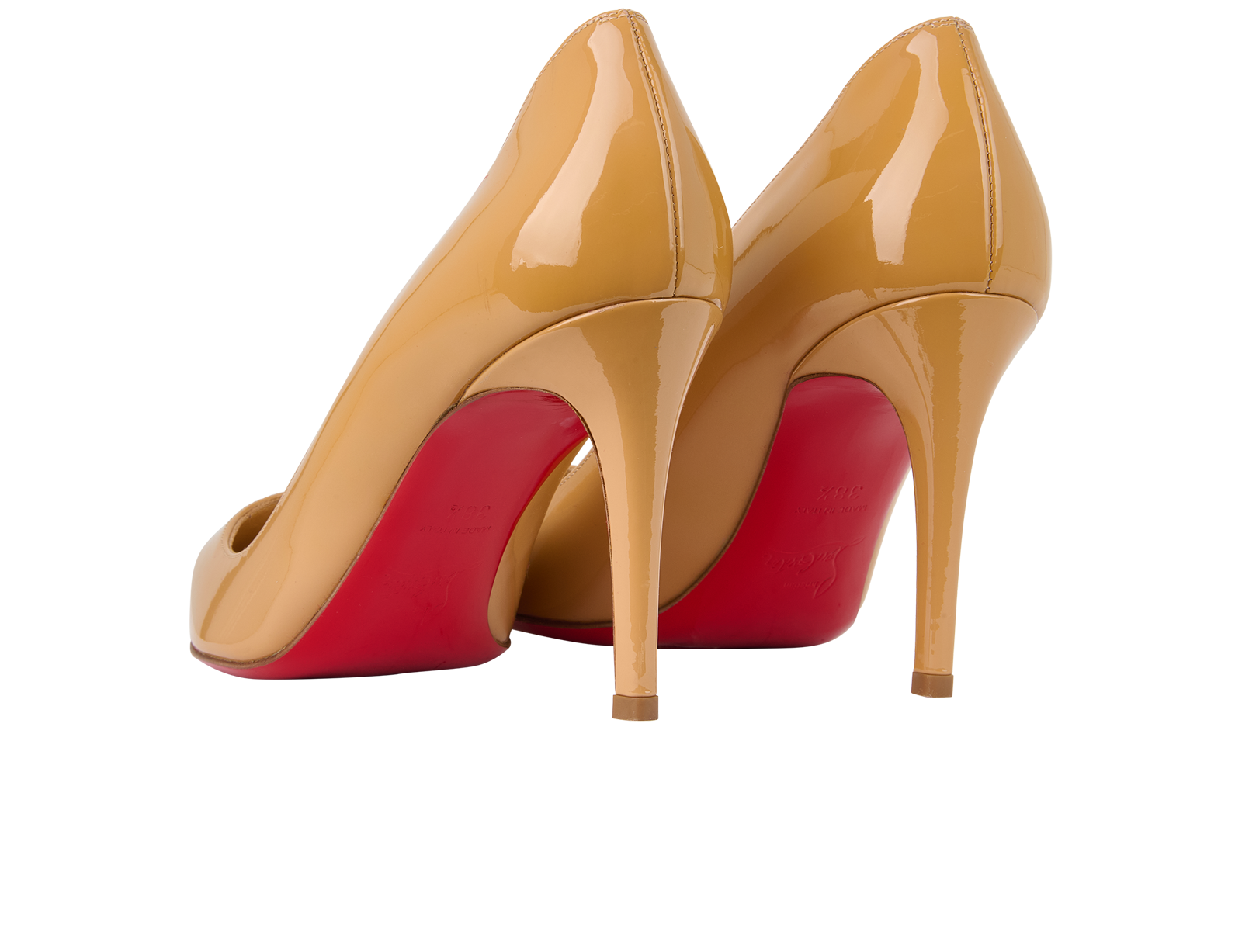 Christian Louboutin Pigalle 85, &pound;380, Shoes, Patent Leather, Back view