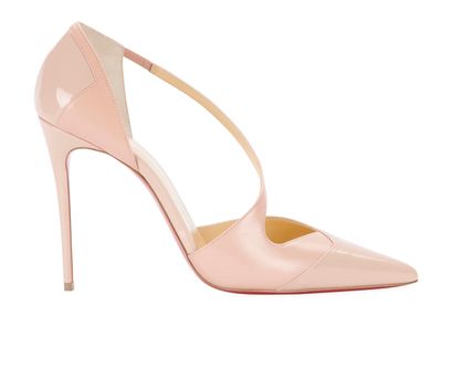 Christian Louboutin Round and Square 100, &pound;375, Shoes, Pink, Patent Leather, Front view