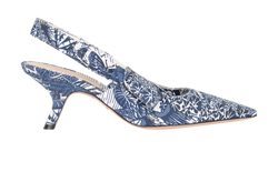 Christian Dior Sweet- D Slingbacks, Canvas,Blue/White,UK6.5, DB/B, 3*