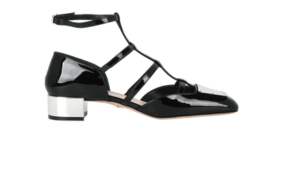 Christian Dior La Parisienne Heels, &pound;395, Shoes, Black, Patent Leather, Front view