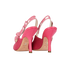 J'Adior Slingback Pumps, &pound;480, Shoes, Pink, Fabric, Back view