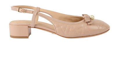 Christian Dior Ballet Slingback Pumps, £495, Shoes, Beige, Leather, Front view