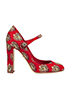 Dolce & Gabbana Heart Printed Heels, front view