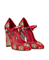 Dolce & Gabbana Heart Printed Heels, side view