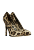 Dolce & Gabbana Satin Leopard Print Heels, side view