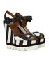Dolce & Gabbana Monochrome Wedge Sandals, side view