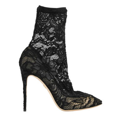 Dolce & Gabbana Lace Sock Boots, front view