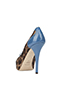 Dolce & Gabbana Blue Peep Toe Pumps, back view
