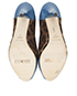Dolce & Gabbana Blue Peep Toe Pumps, top view