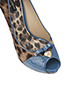 Dolce & Gabbana Blue Peep Toe Pumps, other view