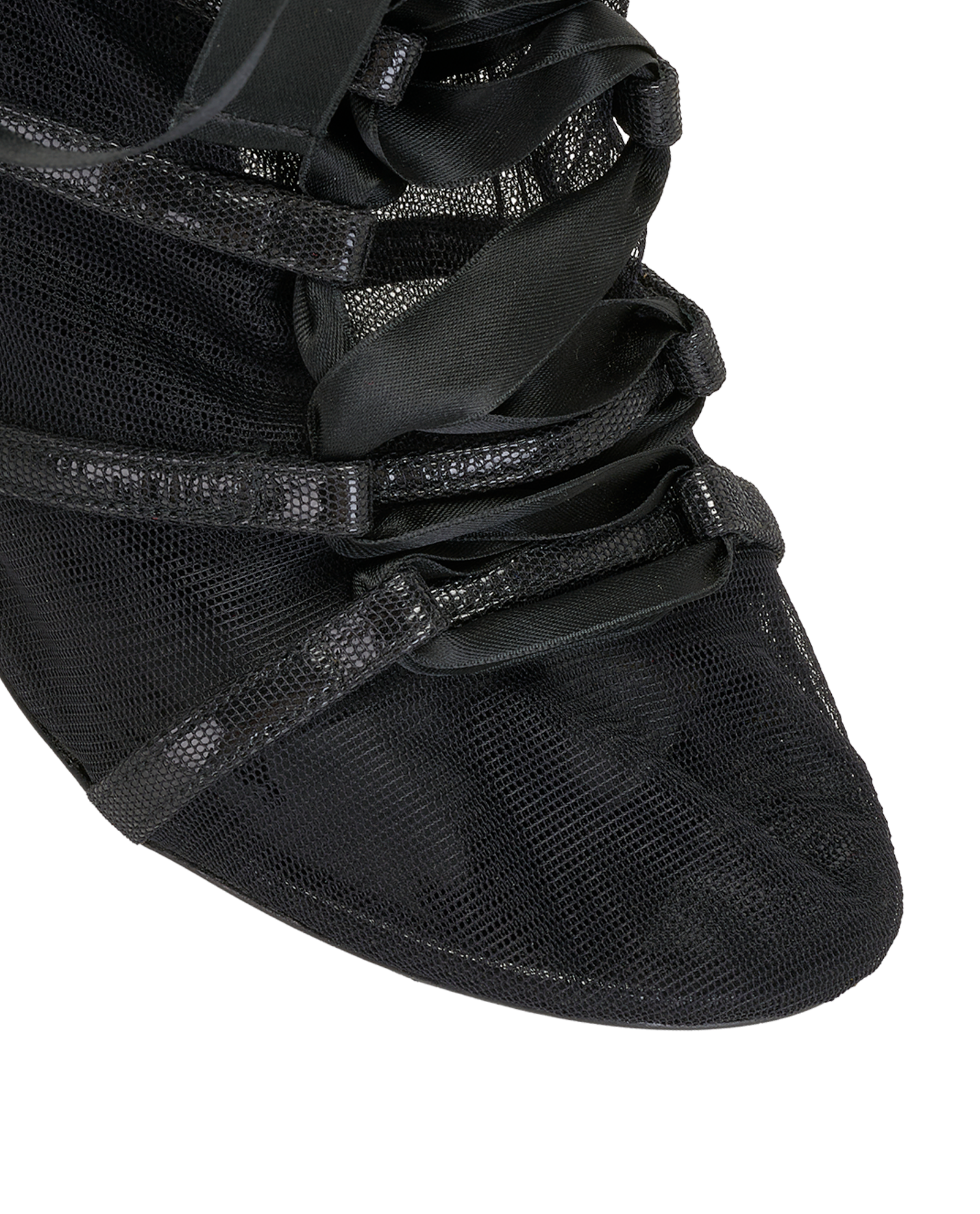 Dolce & Gabbana Lace Up Pumps, &pound;120, Shoes, Black, Mesh, Other view