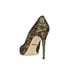 Dolce & Gabbana Metallic Glitter Lace Heels, back view