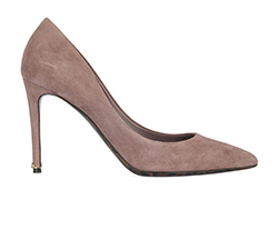 Dolce and Gabbana Blush Suede Heels, leather, pink, 6,3*