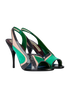 Emilio Pucci Multicolour Slingback Pumps, side view