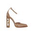 Fendi Ankle Strap Logo Heels, front view