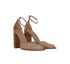 Fendi Ankle Strap Logo Heels, side view