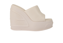Fendi Wedge Slides, Leather/Rubber, Pink, UK8, DB/B, 2*