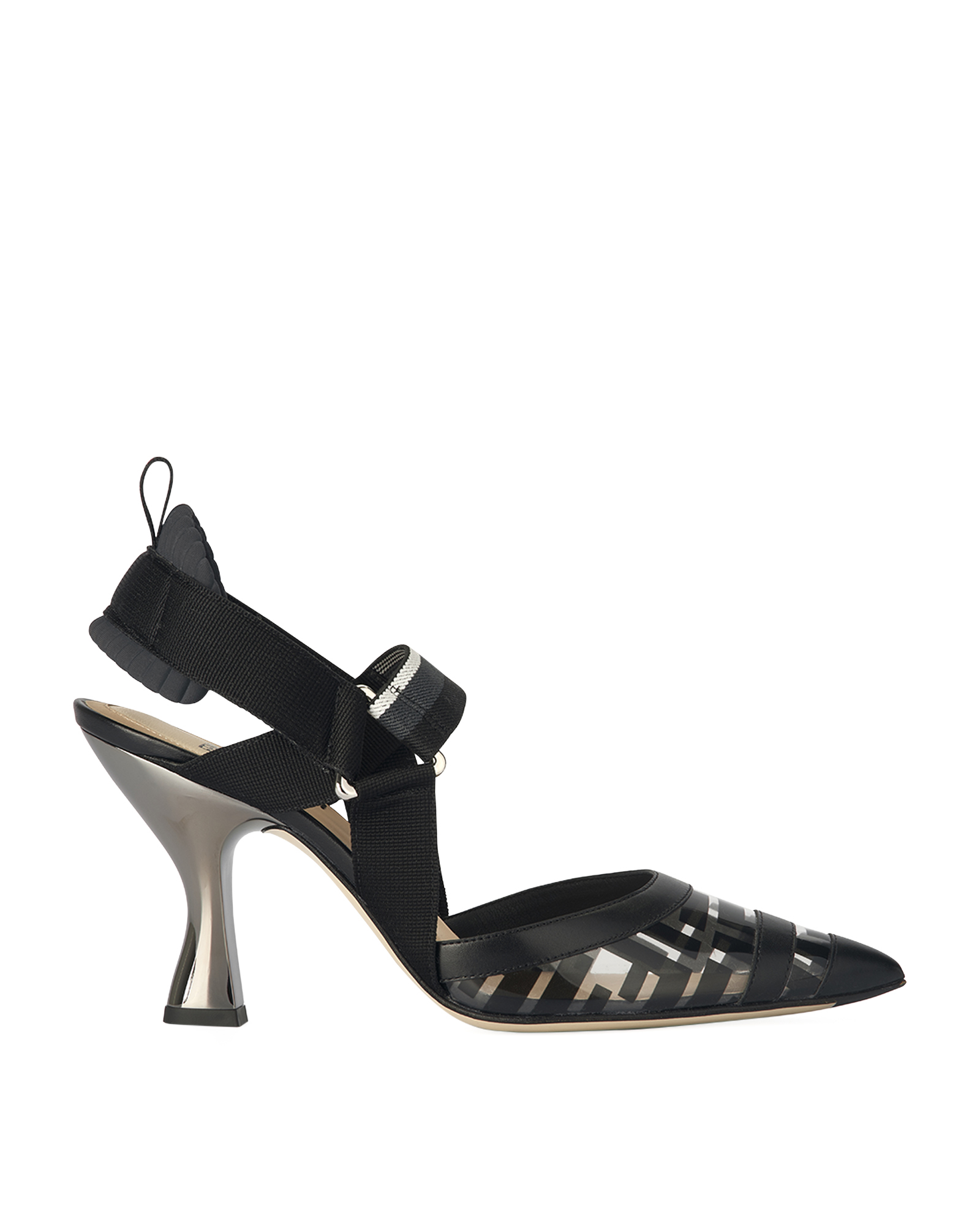 Fendi FF Motif Slingback Pumps, Heels Designer Exchange Buy