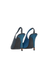 Fendi Two-Toned Slingback Heels, back view
