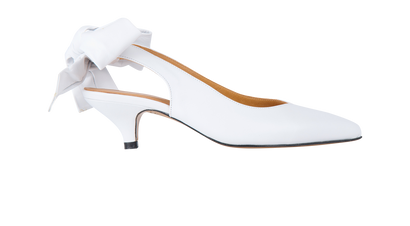 Ganni Slingback Kitten Heels, front view