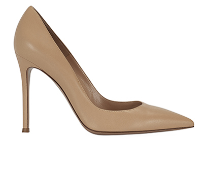 Gianvito Rossi Classic Pumps, &pound;295, Shoes, Beige, Lambskin Leather, Front view