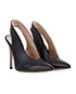 Gianvito Rossi Delta Sling Back Heels, side view